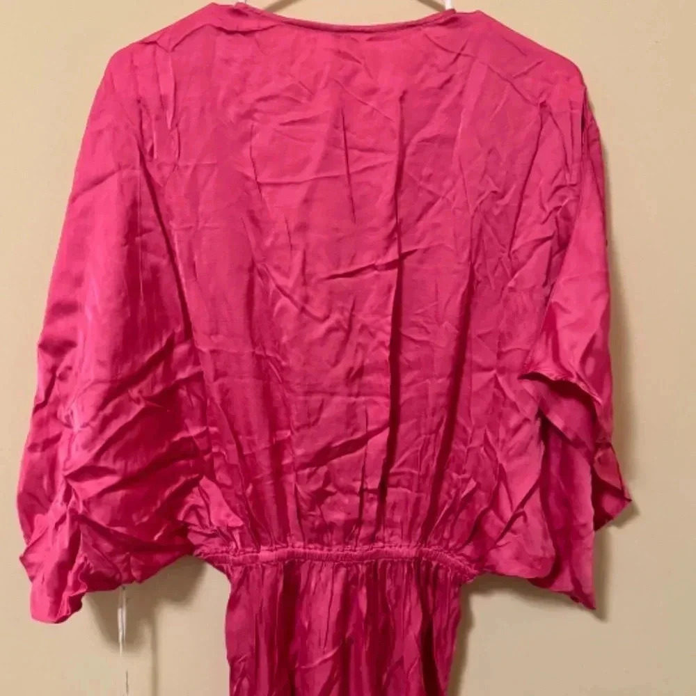 Young Fabulous And Broke Siren Shirt Dress Color Raspberry/ Size Small. - Picture 7 of 11